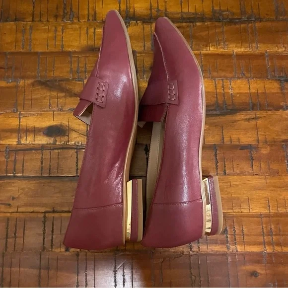 Franco Sarto Red Flats Modern Loafers - Picture 6 of 8